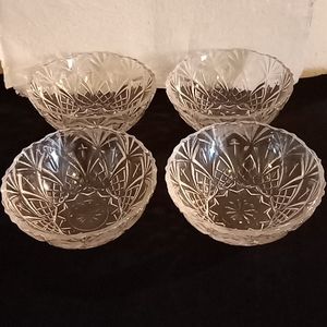 4Crystal vintage small bowls